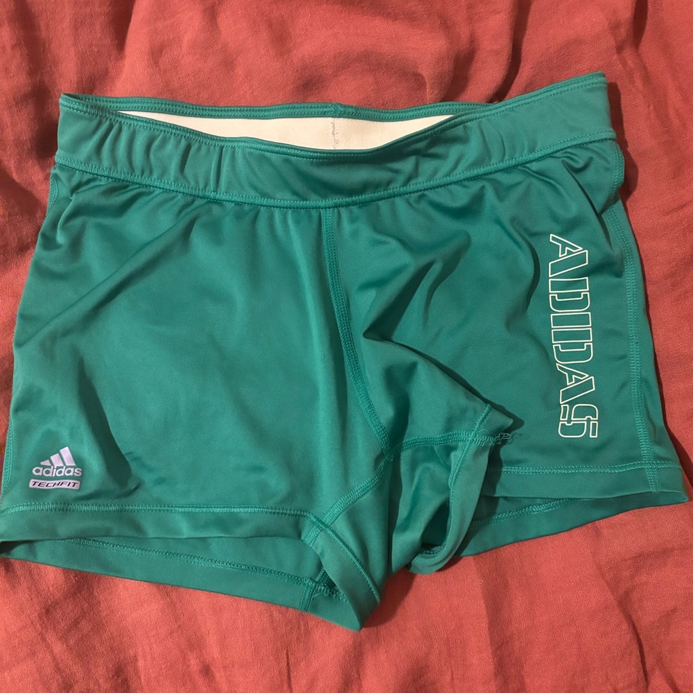 Adidas Women's Green Athletic Shorts